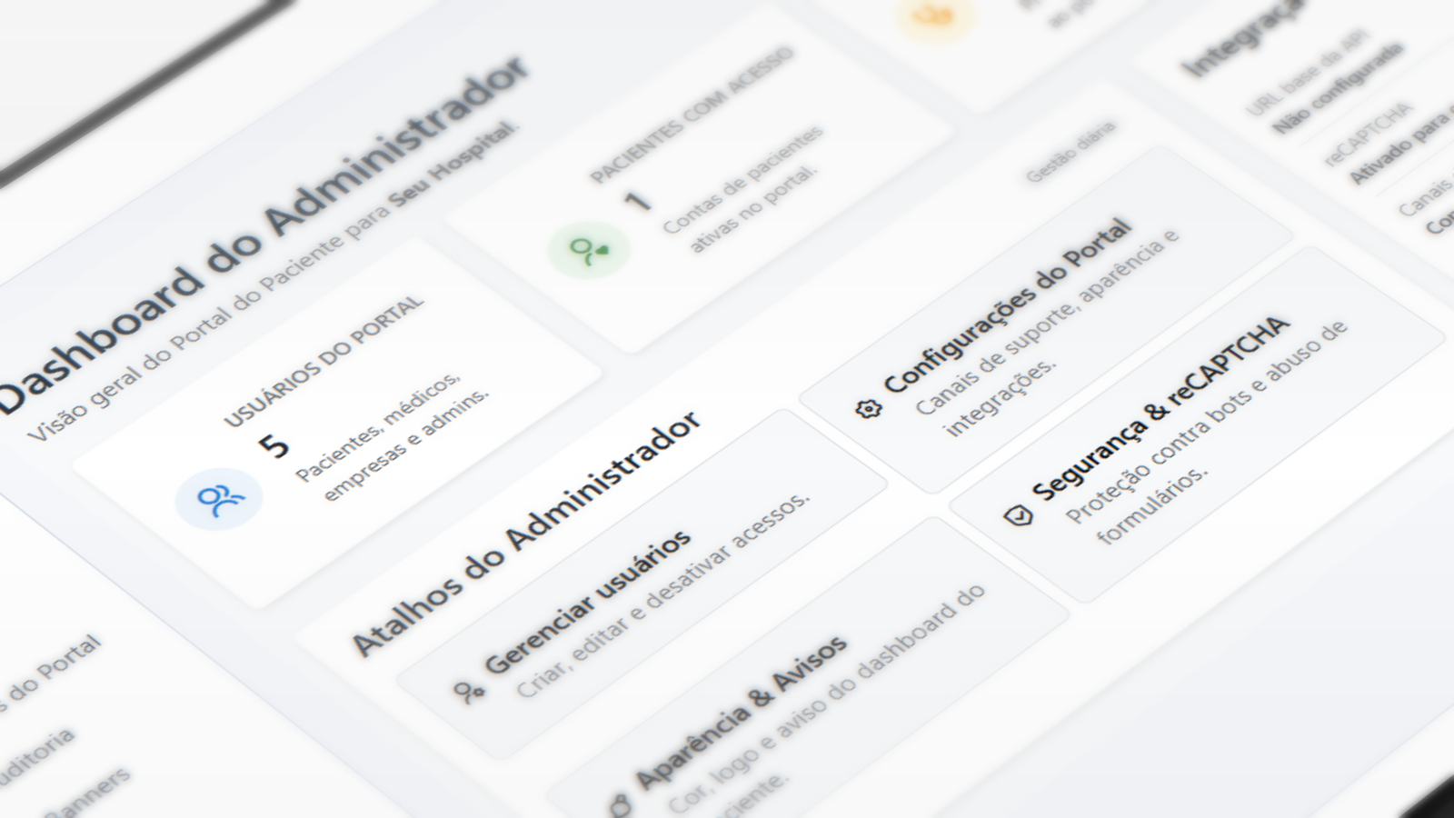Painel Administrativo do Hospital